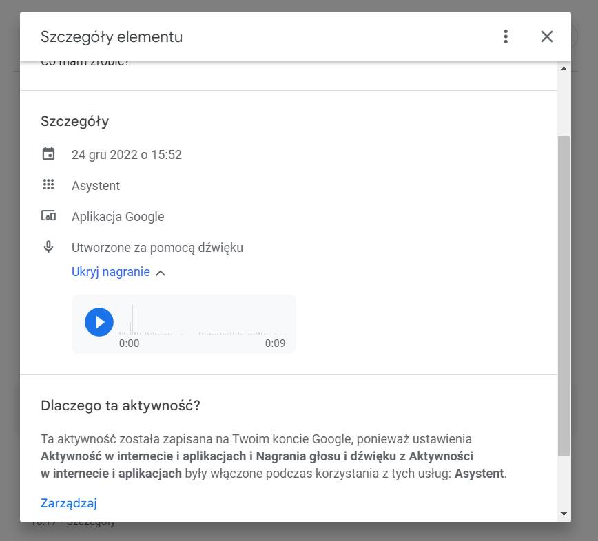 Google szczegoly elementu nagranie Asystent Google • itweek.pl - nowy serwis informacyjny dla IT